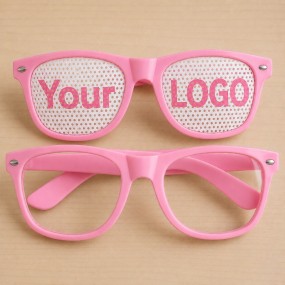 Lochbrille JGA mit Logo bedrucken | Rasterbrille indivi...