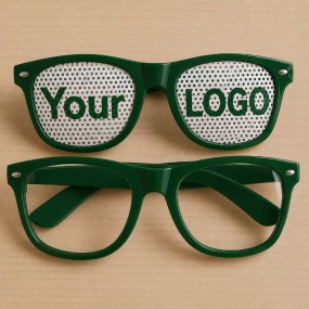 Lochbrille Rasterbrille mit eigenem Logo bedruckt als W...