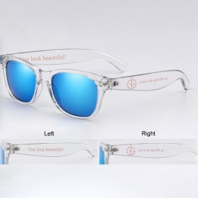 Transparente Sonnenbrille mit Logo bedrucken lassen - T...